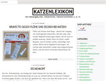 Tablet Screenshot of katzenlexikon.katzenstube.de